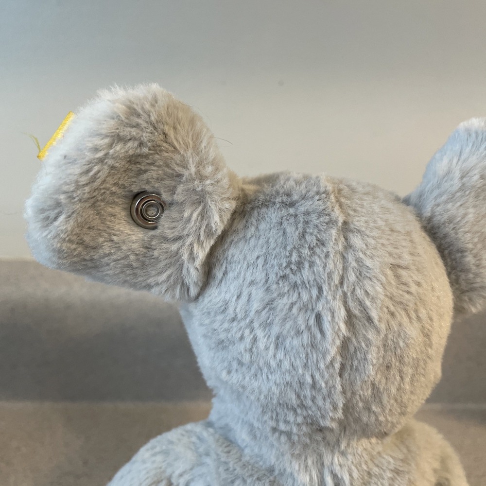 Steiff Cheesy Mouse Soft Cuddly Plush 7" Gray Germany #056246 - Picture 4 of 4